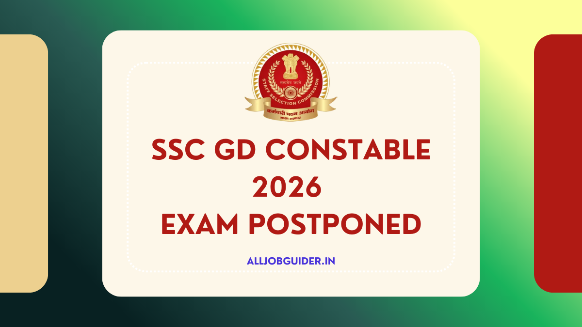 SSC GD Constable 2026 Exam Postponed – Official Notice & New Dates